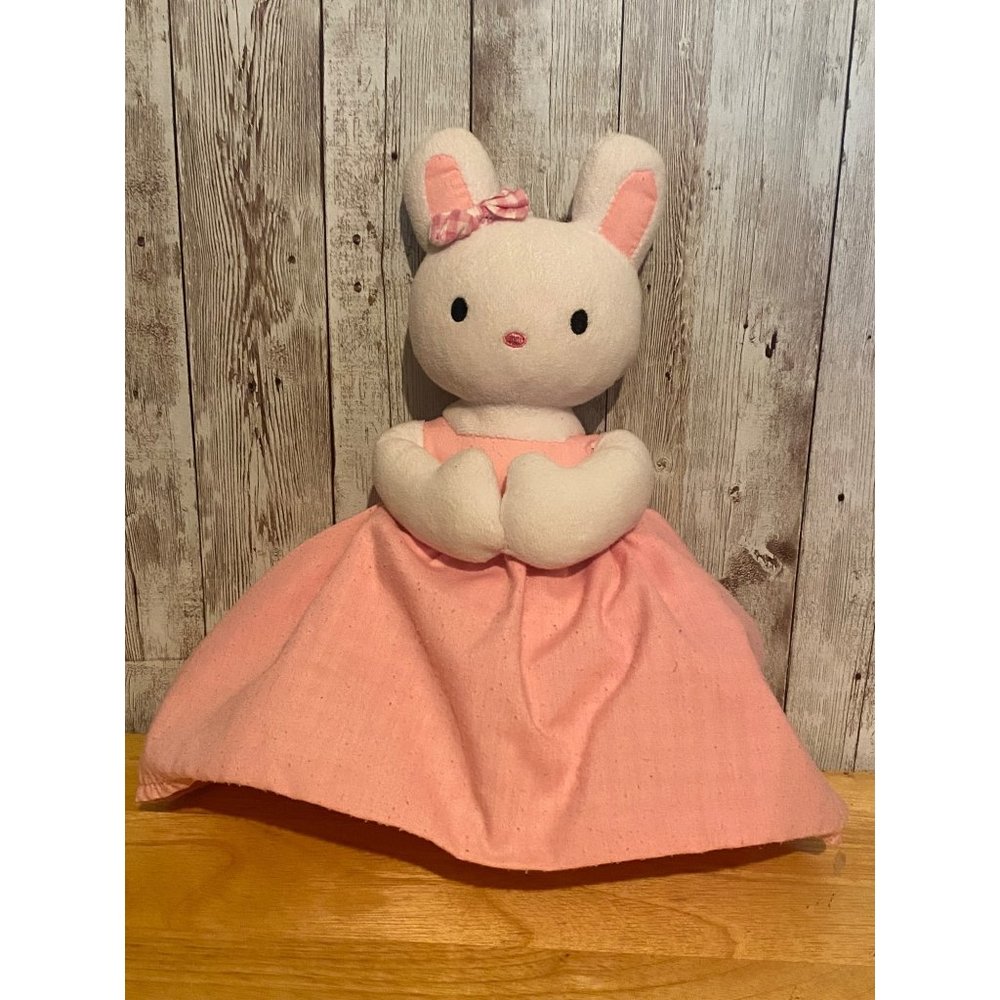 Easter Bunny Girl Flip Baby Doll Gingham 11" Plush Stuffed Animal Toy Reversible